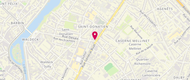 Plan de Le Porc Bonheur, 144 Rue du General Buat, 44000 Nantes
