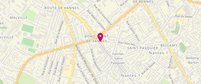 Plan de Boucherie des Gourmets, 136 Rue des Hauts Pavés, 44000 Nantes