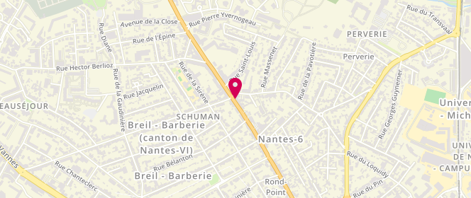 Plan de Aux Délices de la Biliais, 94 Boulevard Robert Schuman, 44300 Nantes