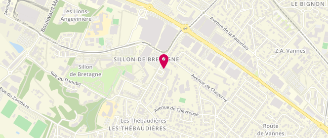 Plan de Boucherie Elisa, 11 place des Thébaudières, 44800 Saint-Herblain