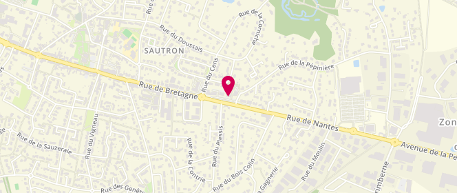 Plan de Boucherie Godard, 12 Rue de Bretagne, 44880 Sautron
