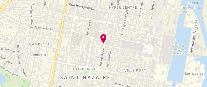 Plan de Boucherie Charcuterie Foucher, 27 Rue du Maine, 44600 Saint-Nazaire