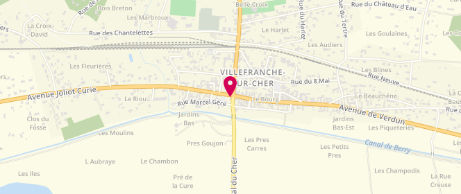 Plan de BEGU Eric, 1 avenue du Val du Cher, 41200 Villefranche-sur-Cher
