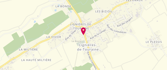 Plan de Boucherie Vasseur, 10 Rue d'Azay le Rideau, 37130 Lignières-de-Touraine