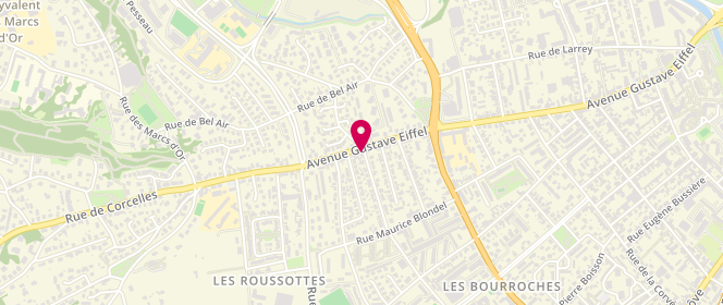 Plan de SARL Gallissot, 127 avenue Gustave Eiffel, 21000 Dijon