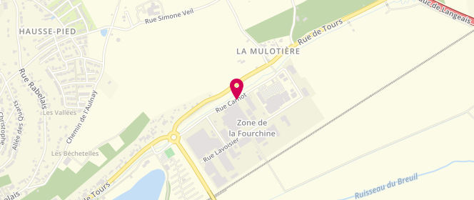 Plan de Carrefour Market, Zone Industrielle Sud
Rue Carnot, 37130 Langeais