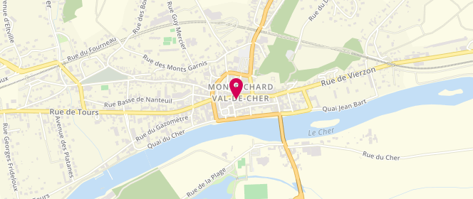 Plan de Boucherie Marinier, 34 Rue Nationale, 41400 Montrichard-Val-de-Cher