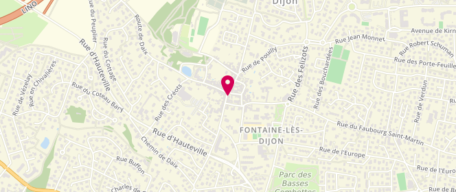 Plan de Boucherie Charcuterie Fontao, 1 Rue de la Confrérie, 21121 Fontaine-lès-Dijon