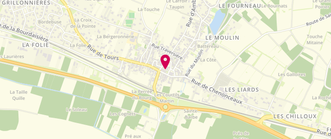 Plan de Charcuterie Boucherie Aleksic, 1 Rue Chenonceaux, 37270 Saint-Martin-le-Beau