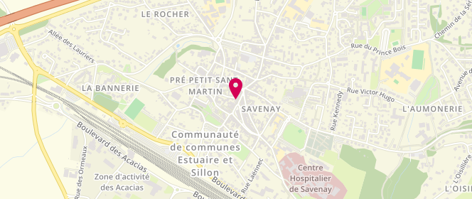 Plan de Boucherie Côtes et Viandes, 4 place de l'Hôtel de Ville, 44260 Savenay