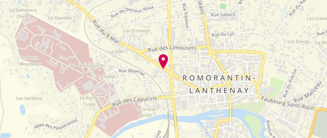 Plan de Boucherie de Romorantin, 91 Rue du 8 Mai 1945, 41200 Romorantin-Lanthenay