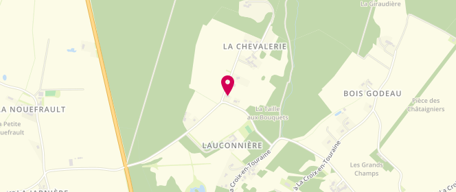 Plan de Charcuterie Boucherie Aleksic Steph, La Chevalerie, 37150 La Croix-en-Touraine