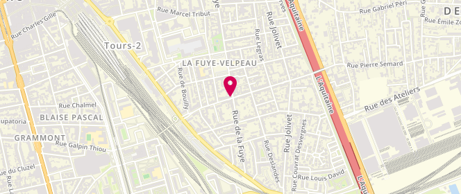 Plan de Boucherie halal rabel, 123 Rue de la Fuye, 37000 Tours