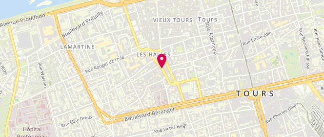 Plan de La Réserve, Place Gaston Pailhou, 37000 Tours