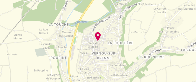 Plan de GONNET Richard, 8 place du Centenaire, 37210 Vernou-sur-Brenne