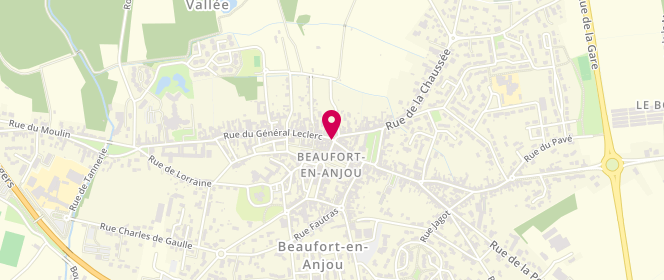 Plan de La Boucherie du Centre, 1 place Boucicault, 49250 Beaufort-en-Anjou