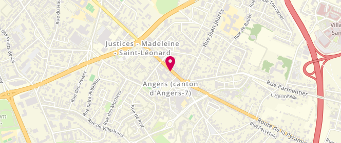Plan de Poissonnerie des Justices, 166 Rue Saumuroise, 49000 Angers