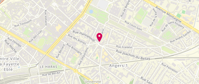 Plan de EIRL Boucherie Lebouc, 43 Rue Tarin, 49100 Angers