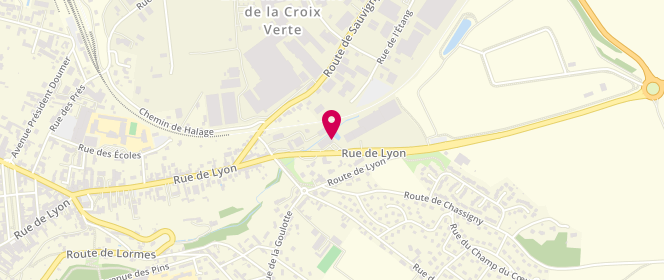 Plan de Les Boucheries du Boeuf Tricolore, 121 Rue de Lyon, 89200 Avallon