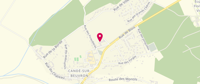 Plan de Charcuterie Bobault, 15 Place des Cedres, 41120 Candé-sur-Beuvron