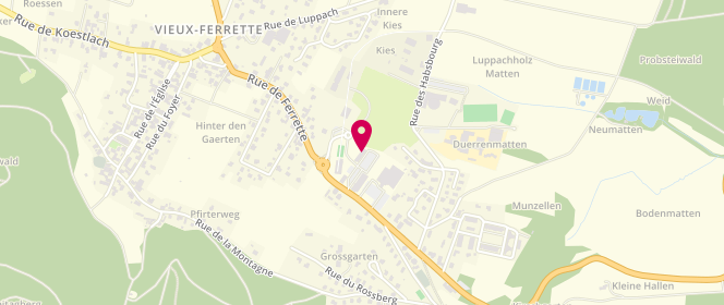 Plan de Boucherie-Charcuterie Hertzog, 57 Rue de Ferrette, 68480 Vieux-Ferrette