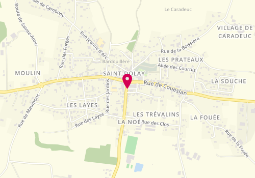 Plan de Del, 10 Place de l'Eglise, 56130 Saint-Dolay
