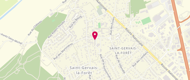 Plan de Boucherie Charcuterie Passot, 5 Bis Rue de la Poissonnière, 41350 Saint-Gervais-la-Forêt