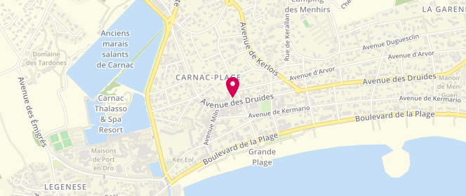 Plan de Boucherie Gauloise, 59 avenue Des Druides, 56340 Carnac
