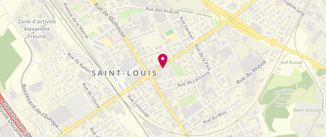 Plan de Boucherie Charcuterie Hertzog, 5 Rue de Huningue, 68300 Saint-Louis