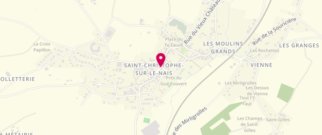 Plan de Boucherie Franck Viley, 12 place Jehan d'Alluye, 37370 Saint-Christophe-sur-le-Nais