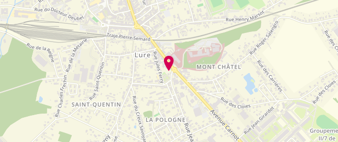 Plan de MAINIER Ludovic, 44 Rue Carnot, 70200 Lure