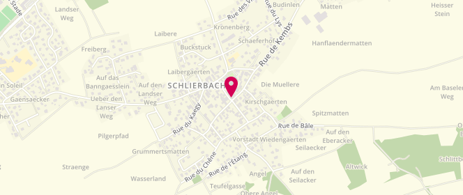 Plan de Boucherie Charcuterie Traiteur Schweitzer, 1 Rue de Kembs, 68440 Schlierbach