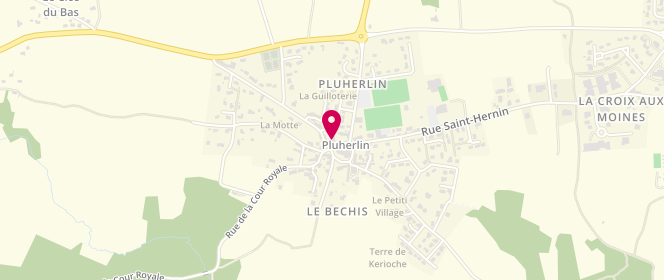 Plan de BOURGEAIS Yannick, 6 place Saint-Gentien, 56220 Pluherlin