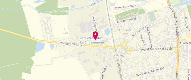 Plan de La Boucherie de Sologne, 10 Rue Denis Papin, 45240 La Ferté-Saint-Aubin