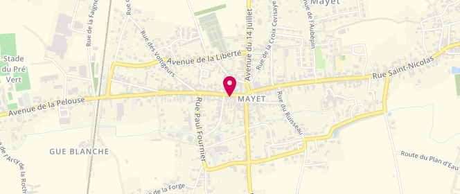 Plan de Patoyt Jolliet, 13 Grande Rue, 72360 Mayet