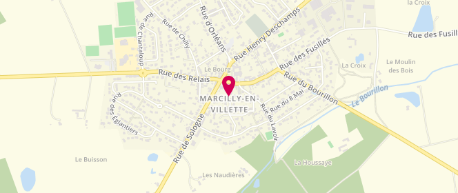 Plan de Nulle Part Ailleurs, 230 Place de l'Église, 45240 Marcilly-en-Villette