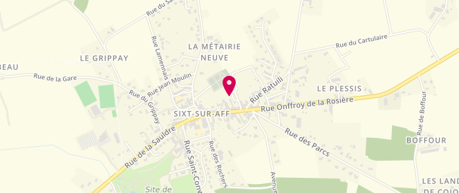 Plan de Etablissement Hervy, 27 Rue Onffroy de la Rosière, 35550 Sixt-sur-Aff