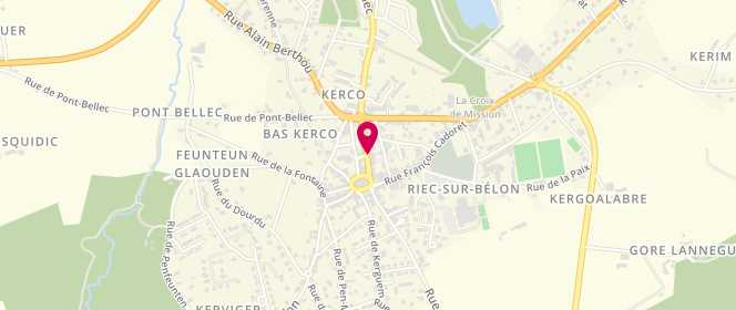 Plan de La Saucisserie des Rias, 16 Rue des Gentilshommes, 29340 Riec-sur-Belon