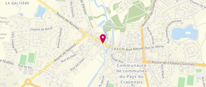 Plan de Charcuterie Dumont, 2 Rue du Vieux Pont, 53400 Craon