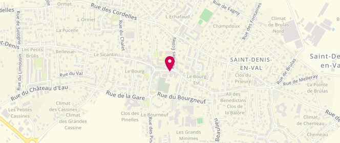 Plan de La Piece du Boucher, 1 Rue Saint Denis, 45560 Saint-Denis-en-Val