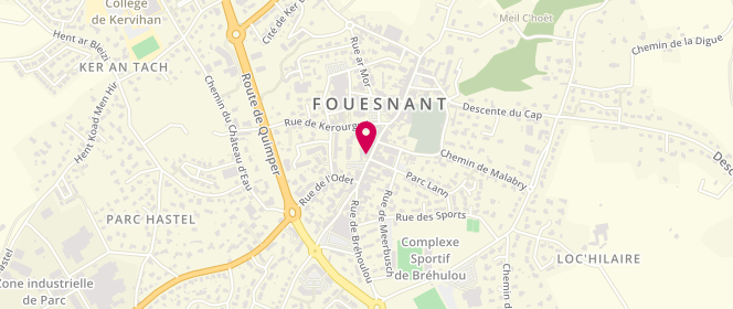 Plan de Boucherie Charcuterie Traiteur Ronan Jacq, 32 Rue de Cornouaille, 29170 Fouesnant