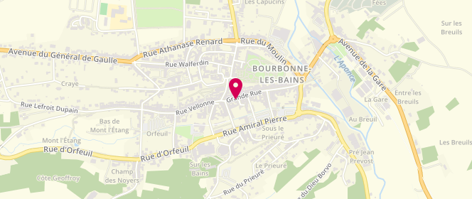 Plan de Boucherie Antoine, 20 Grande Rue, 52400 Bourbonne-les-Bains