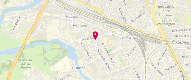 Plan de Boucherie Artisanale du Miroir, 34 avenue Henri Lefeuvre, 72100 Le Mans