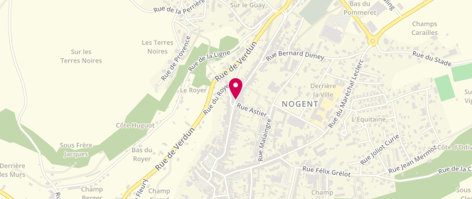 Plan de CROIZIER Nicolas, Rue du Marechal de Lattre 65 et 67, 52800 Nogent