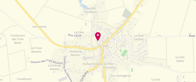 Plan de Le Coguic, 13 Place du Marche, 45340 Boiscommun