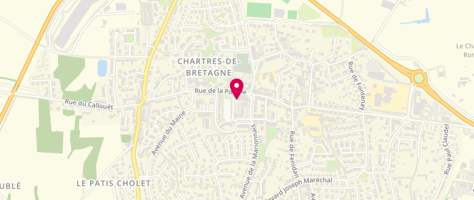 Plan de L'Atelier gourmand, Rue Lwowek, 35131 Chartres-de-Bretagne