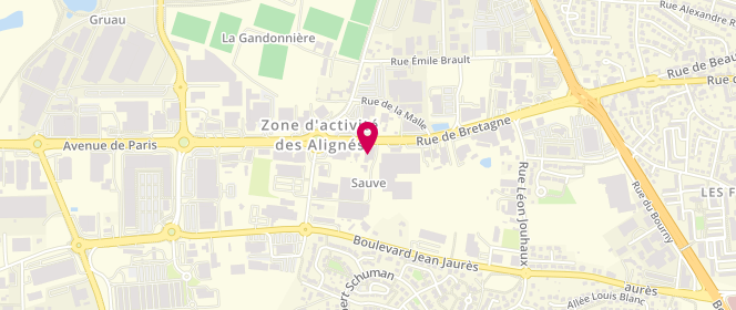 Plan de Les Éleveurs de la Charentonne SAINT-BERTHEVIN, 353 Rue de Bretagne, Route de Saint Berthevin, 53000 Laval