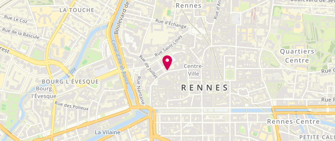 Plan de Boucherie de la Monnaie, 10 Rue de la Monnaie, 35000 Rennes