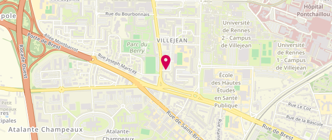 Plan de La Boucherie du Campus, 3 Rue de Bourgogne C C du Bas Villejean Winston Churchi, 35000 Rennes