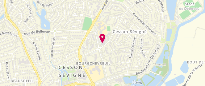 Plan de L'épicurien, 50 Rue de Belle Épine, 35510 Cesson-Sévigné